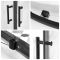 Milano Nero - Black Quadrant Shower Enclosure - Choice of Sizes