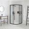 Milano Nero - Black Quadrant Shower Enclosure - Choice of Sizes