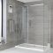 Milano Portland - Frameless Sliding Door Shower Enclosure - Choice of Sizes and Side Panel