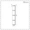Milano Barq - Black Framed 300mm Hinged Wet Room Return Screen