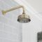Milano Elizabeth - 150mm Traditional Apron Shower Head - Brushed Gold