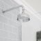 Milano Elizabeth - Chrome 150mm Traditional Apron Shower Head and Wall Arm
