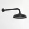 Milano Elizabeth - Black 200mm Traditional Apron Shower Head and Wall Arm