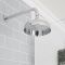 Milano Elizabeth - Chrome and Black Traditional Thermostatic Shower with Diverter, Shower Head, Hand Shower and Riser Rail (2 Outlet)