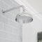 Milano Elizabeth - Chrome and Black Traditional Thermostatic Shower with Diverter, Shower Head, Hand Shower and Riser Rail (2 Outlet)