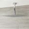Milano Arvo - Modern Square 400mm Slim Shower Head with Ceiling Mounted Arm - Chrome