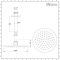Milano Mirage - 200mm Round Shower Head and Ceiling Arm - Chrome