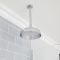 Milano Elizabeth - Chrome and Black Traditional Thermostatic Shower with Diverter, Ceiling Mounted Shower Head, Riser Rail and Body Jets (3 Outlet)