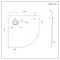 Milano Rasa - Light Grey Slate Effect Quadrant Shower Tray 900mm