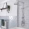 Milano Elizabeth - Traditional Triple Exposed Thermostatic Shower with Grand Rigid Riser Rail - Choice of Bath Spout and Finish
