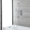 Milano Mirage - Chrome Thermostatic Shower Bath System - Choice of Outlets