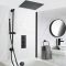 Milano Nero - Black Thermostatic Shower Bath System - Choice of Outlets