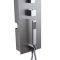 Milano Lisse -  Concealed Brushed Shower Tower Panel with 200mm Square Head and Short Ceiling Arm