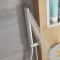 Milano Karr - Modern Exposed Shower Tower Panel with Shelf, Large Shower Head, Hand Shower and Body Jets - Bamboo