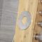 Milano Karr - Modern Exposed Shower Tower Panel with Shelf, Large Shower Head, Hand Shower and Body Jets - Bamboo