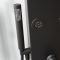 Milano Barton - Modern Shower Tower Panel with Shower Head, Hand Shower and Body Jets - Black