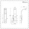 Milano Barton - Modern Shower Tower Panel with Shower Head, Hand Shower and Body Jets - Choice of Finish