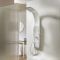 Milano Barton - Modern Shower Tower Panel with Shower Head, Hand Shower and Body Jets - White