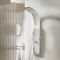 Milano Barton - Modern Shower Tower Panel with Shower Head, Hand Shower and Body Jets - White