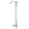 Milano Astley - Modern Thermostatic Exposed Corner Shower Tower Panel with Hand Shower, Body Jets and Shelf - Chrome