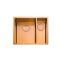 Rangemaster Spectra - 1.5 Bowl Stainless Steel Kitchen Sink - 555mm x 440mm - Choice of Finish and Hand