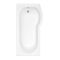 Milano Newby - 1675mm x 850mm P-Shape Shower Bath - Choice of Screen, Panels and Left / Right Hand Options