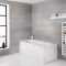 Milano Newby - 1675mm x 850mm P-Shape Shower Bath - Choice of Screen, Panels and Left / Right Hand Options