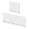 Milano Elswick - Modern Square Single Ended Standard Bath - Choice of Size and Premium Panels