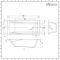 Milano Elswick - 1600mm x 700mm Modern Square Single Ended Standard Bath - Choice of Panels