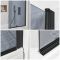 Milano Elswick - 1700mm x 750mm Standard Single Ended Shower Bath with Smoked Glass Bath Screen - Choice of Panels