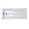 Milano Elswick - 1700mm x 750mm Standard Single Ended Shower Bath with Smoked Glass Bath Screen - Choice of Panels