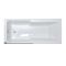 Milano Elswick - 1700mm x 750mm Standard Single Ended Shower Bath with Square Bath Screen and Panels