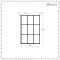 Milano Elswick - 1700mm x 750mm Standard Single Ended Shower Bath with Black Grid Bath Screen and Panels
