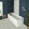 Milano Richmond - Traditional Whirlpool Single Ended Spa Bath with Black Grid Screen - Choice of Sizes and Panels