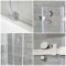 Milano Elswick - Standard Single Ended Bath with Sliding Bath Screen and Side Panel - Choice of Sizes