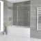 Milano Elswick - Standard Single Ended Bath with Sliding Bath Screen and Side Panel - Choice of Sizes