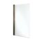 Milano Overton - 1700mm x 725mm Modern J-Shaped Corner Shower Bath with Antique Brass Bath Screen - Left / Right Hand Options