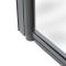 Milano Overton - 1700mm x 725mm Modern J-Shaped Corner Shower Bath with Black Grid Bath Screen - Left / Right Hand Options