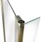 Milano Elswick - Modern L-Shaped Shower Bath with Antique Brass Bath Screen - Choice of Size, Panels and Left / Right Hand Options