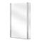 Milano Elswick - Modern L-Shaped Shower Bath with Chrome Bath Screen - Choice of Size, Panels and Left / Right Hand Options