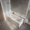 Milano Elswick - Modern Square Single Ended Shower Bath - Choice of Screen, Size and Panels