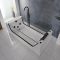 Milano Breeze - Whirlpool Single Ended Spa Bath - 1800mm x 800mm - Black