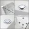 Milano Breeze - Whirlpool Single Ended Spa Bath - 1800mm x 800mm - Chrome