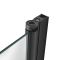Milano Elswick - 1700mm x 750mm Modern Square Straight Shower Bath with Black Bath Screen - Choice of Panels
