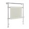 Milano Elizabeth - White and Chrome Traditional Electric Heated Towel Rail - 930mm x 790mm