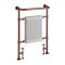 Milano Elizabeth - Brushed Copper Traditional Heated Towel Rail - 963mm x 673mm (With Overhanging Rail)