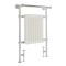 Milano Elizabeth - White and Chrome Traditional Heated Towel Rail - 930mm x 620mm (With Overhanging Rail)
