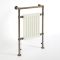 Milano Elizabeth - Dark Brushed Brass Traditional Heated Towel Rail - 930mm x 620mm