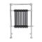 Milano Elizabeth - Anthracite and Chrome Traditional Electric Heated Towel Rail - 930mm x 620mm
