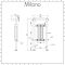 Milano Elizabeth - White and Chrome Traditional Electric Heated Towel Rail - 930mm x 450mm (With Overhanging Rail)